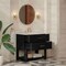 James Martin Vanities Lucian 36" Single Vanity, Carbon Oak, w/ 3 CM Siberian Silestone Widespread Top D704-V36-CBO-WSFR - alternate 4