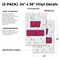 Signmission Now Renting, Vinyl Decals Only 24 Inch x 36 Inch, Vinyl Decal, 2PK DSB-2436-2PACK-Now Renting - alternate 2