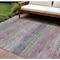 Homeroots 9' X 12' Blush Striped Washable Indoor Outdoor Area Rug 608459 - alternate 1