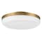Euf Harwel, Flush Mount, 18", Antique Brass, White Glass 49831-023 - alternate 4
