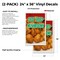 Signmission Deep Fried Mushrooms, Vinyl Decals Only 24 Inch x 36 Inch, Vinyl Decal, 2PK DSB-2436-2PACK-Deep Fried Mushrooms - alternate 2