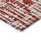 Homeroots 8' X 10' Red And Ivory Abstract Washable Indoor Outdoor Area Rug 602518 - alternate 7
