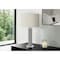 Monarch Specialties Lighting, 28 in.H, Table Lamp, Nickel Metal, Ivory / Cream Shade, Contemporary I 9657 - alternate 1