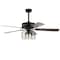 Jonathan Y Asher 52" 3-Light Industrial Metal/Wood LED Ceiling Fan With Remote, Forged Black JYL9603A - alternate 10