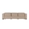 Homeroots 110" Beige Top Grain Leather Reclining Metal USB Sofa 720306 - alternate 10