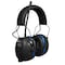 Isotunes Rechargeable Earmuffs AM/FM radio earmuffs with Bluetooth, 25 NRR NRR, Black/Blue IT-92 - alternate 1
