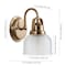 Jonathan Y Virginia 5.75" 1-Light Metal/Glass LED Vanity Light, Brass Gold JYL7407B - alternate 8
