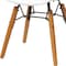 Homeroots Set Of Four White And Brown Heavy Duty Plastic And Wood Juvenile Side Chairs, 4PK 554664 - alternate 8