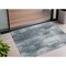 Homeroots 3' X 5' Teal Abstract Washable Non Skid Indoor Outdoor Area Rug 563622 - alternate 1