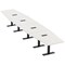 Skutchi Designs 18ft Hexagon Conference Table With Power | Harmony Series | 18 Person Meeting Room Table HAR-HEX.IR-48X216-T.BK-WA7976-EBLK - alternate 1