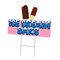 Signmission Ice Cream Bars Die Cut Yard & Stake outdoor plastic coroplast window, C-DC-1824-Ice Cream Bars19 C-DC-1824-Ice Cream Bars19 - alternate 1