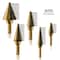 Neiko Step Drill Bit Set, 5 Pcs, for Metal, 50 SAE Sizes, 1/8'' - 1-3/8'', Two Flute Step Down Bits 10197A - alternate 7
