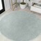 Jonathan Y Haze Solid Low-Pile Aqua Blue 8 ft Round Area Rug SEU100S-8R - alternate 1