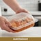 Eco Harmony Products Food Storage Container, Hinged, Plastic, Translucent, 6" x 6", 250PK 804620 - alternate 6
