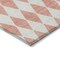 Homeroots 10' X 14' Salmon And Ivory Geometric Washable Indoor Outdoor Area Rug 577108 - alternate 8