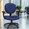 Regency Comfort Series Swivel Fabric Computer Task Chair with Adjustable Arms - Navy Blue 105-AA-NV - alternate 7