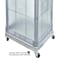Azar Displays Four-Sided Pegboard Tower Floor Display, Rotating Wheeled Base, 16 in W x 67 in H, Clear 700407-CLR - alternate 8