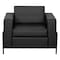 Office Star Products Arctic Armchair, Black Faux Leather ARCT51-U65 - alternate 8