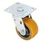 Zoro Select Plate Caster, Swivel, Polyurethane, 5 5/8"H P21S-UA040R-14-DL - alternate 1