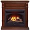 Procom Heating Dual Fuel Vent Free Gas Fireplace System, 26,000 BTU, T-Stat Control, Auburn Cherry Finish FBNSD28T-2AC - alternate 1