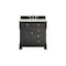 James Martin Vanities Brookfield 36 in. Single Vanity, Black Onyx w/ 3 CM Victorian Silver Silestone Top 547-V36-BKO-3VSL - alternate 1