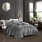 Homeroots Gray Queen Polyester 130 Thread Count Washable Down Comforter Set 528903 - alternate 9