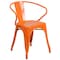 Flash Furniture Contemporary Chair, 21-1/2 in W 19" L 27-3/4" H, Integrated CH-31270-OR-GG - alternate 1