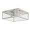 Jonathan Y Grayson 12" 2-Light Bohemian Farmhouse Iron/Glass LED Flush Mount, Nickel/Clear JYL9501D - alternate 11