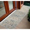 Homeroots 2' X 3' Blue and Orange Floral Medallion Stain Resistant Indoor Outdoor Area Rug 531512 - alternate 1
