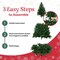 Elf Stor Artificial Christmas Tree 6ft Unlit Spruce Xmas Tree Realistic Branch Tips and Metal Stand 50-300-6 - alternate 9