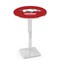 Holland Bar Stool Co 36" Chrome Arkansas Pub Table, 36" dia. Top L217C3636ArknUn - alternate 1