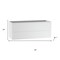 Homeroots 40" White Wood Freestanding Bathroom Vanity With White Sink And Two Drawers 627497 - alternate 6