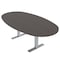 Skutchi Designs 6 Person Conference Table With Power Unit | 6' Boval Table | Harmony Series HAR-BOVL-48X72-T-K458-NA - alternate 5