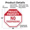 Signmission Private Property No Trespassing, 18 Inch X 18 Inch, Plastic Sign OC-P-18-160 - alternate 5