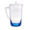 Homeroots 2.75 Quart Clear and Blue Acrylic Pitcher 523325 - alternate 5