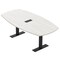 Skutchi Designs Arc Boat Conference Table With Power, 48 in W, 72 in L HAR-ABOT-48X72-T.BK-WA7976-EBLK - alternate 1