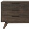 Homeroots 63" Dark Brown Solid Wood Six Drawer Double Dresser 518621 - alternate 8