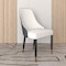 Leisuremod Allure Modern Dining Chair In Black Fabric and Oak Wood Legs AC49WBL - alternate 10