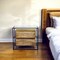 Homeroots 28" Natural Solid Wood and Glass Two Drawer Nightstand 488770 - alternate 6