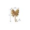 Homeroots 4in Gold Cast Iron Bow Wall Hook 724072 - alternate 8
