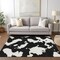 Homeroots 9' X 12' Black And Ivory Abstract Washable Indoor Outdoor Area Rug 614513 - alternate 9