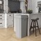 Regal Altair 23 Gallon Square Gray Plastic Trash Can with Drop Shot Swing Lid, Space-Saving Design ZR-TC-100-GR-23-SW-KIT - alternate 6