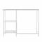 Homeroots 42" Clear and White Glass Writing Desk 402045 - alternate 5