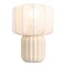Jonathan Y Leola 10 in. Modern Contemporary Ceramic Fluted Mini w/Ribbed Cocoon Pumpkin Shade LED Table Lamp, Al JYL4202A - alternate 1