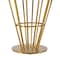 Homeroots 48" Clear And Gold Glass And Stainless Steel Pedestal Base Round Top Dining Table 569438 - alternate 9