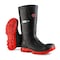 Dunlop Rubber Boot, 10D, Knee, Black; Red, PR LJEHE01.10 - alternate 1