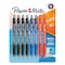 Paper Mate Profile Gel Pen, Retractable, Medium 0.7 mm, Assorted Ink and Barrel Colors, 8PK 2097006 - alternate 1