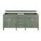 James Martin Vanities Brittany 72" Double Vanity, Smokey Celadon, w/ 3 CM Tajnar Eclos Top 650-V72-SC-3TJR - alternate 6