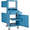 Global Industrial Mobile LCD Computer Cabinet, Blue, Unassembled 239115BL - alternate 6