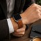 Elegani Band Compatible with Apple Watch 49mm, Light Brown/White, Silver/Black/Rose Gold/Yellow Gold Buckle QRALGM2-LBW-49 - alternate 3